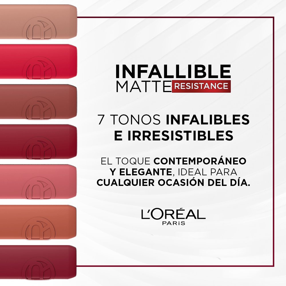 Labial líquido matte resistance loreal parís viral beauty perú